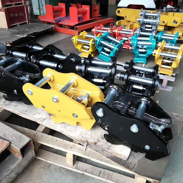 バックホーローダー 掘削機 手動型コップラー付きのクイックヒッチ